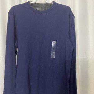 CLUB ROOM LONG SLEEVE BLUE THERMAL NEW SIZE SMALL